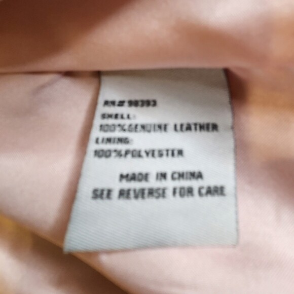 Pamela McCoy Women’s Pink Suede Leather Biker Jacket XS – Ruffle Hem Designer - Picture 12 of 16